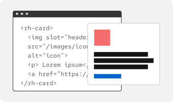 Card overlapping code editor user interface