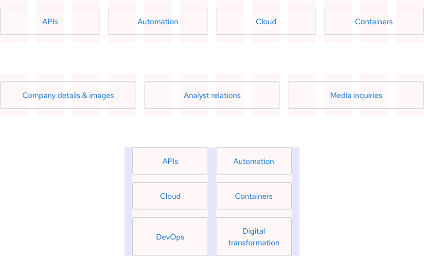 Image of Brick variants stretched to fit a variety of grid formations