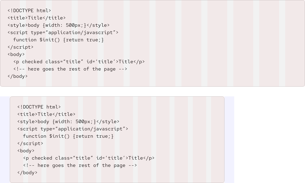 Image of code blocks on desktop and tablet breakpoints