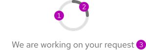  Anatomy of a spinner with annotations; number 1 is pointing to the track, number 2 is pointing to the indicator, and number 3 is pointing to the optional text label